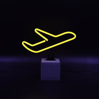 Neon 'Plane' Sign