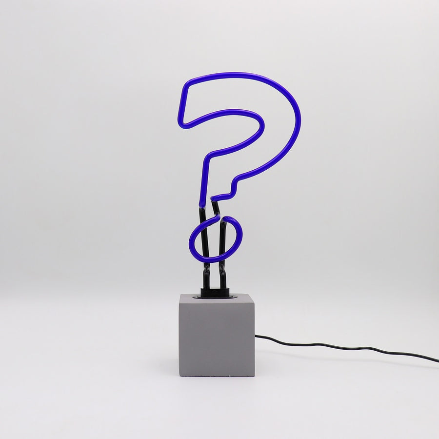 Neon 'Question Mark' Sign