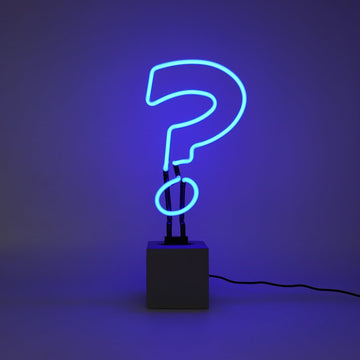 Neon 'Question Mark' Sign