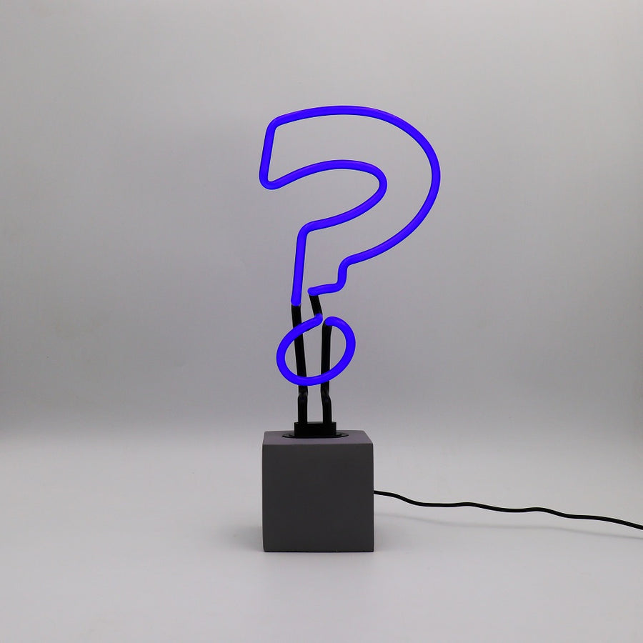 Neon 'Question Mark' Sign