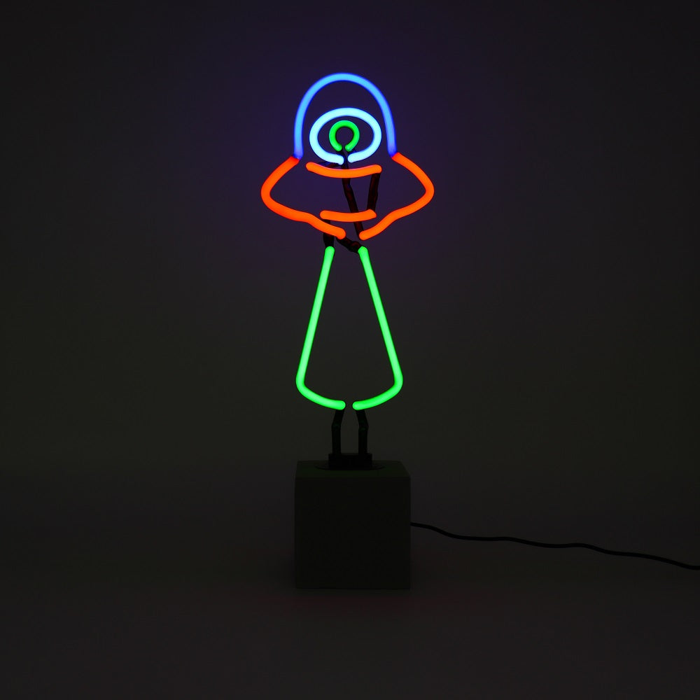 Neon 'UFO' Sign