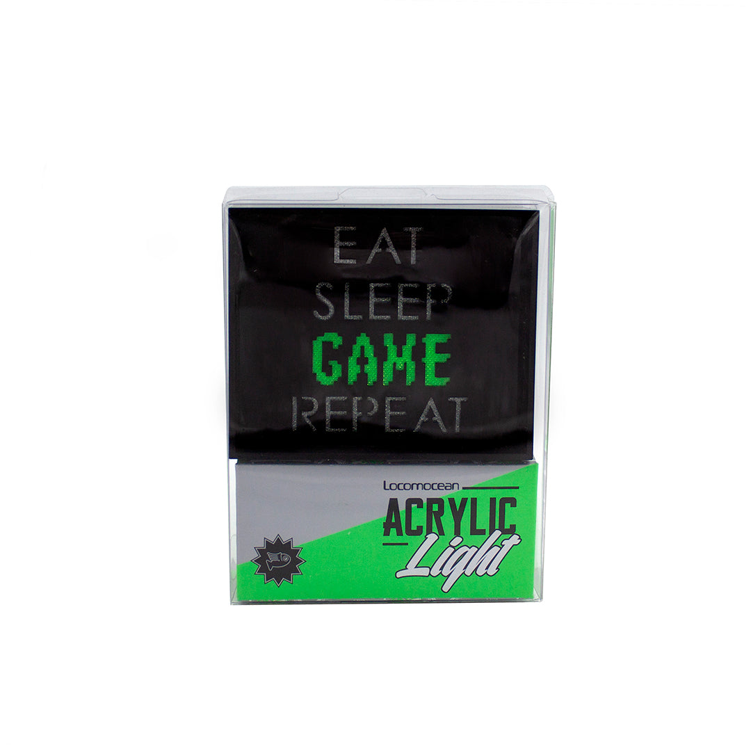 'Game Repeat' Mini Acrylic Box LED