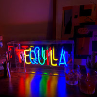 'Tequila' Glass Neon Sign